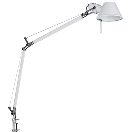 Artemide Tolomeo Bordlampe Hvid med Klemme
