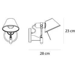 Artemide Tolomeo Faretto LED Váglampe 2700K Aluminium