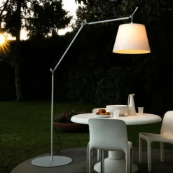 Artemide Tolomeo Mega Gulvlampe Pergament 36 cm Skárm med Lysdámper