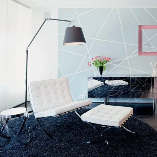 Artemide Tolomeo Mega Gulvlampe Sort 42 cm Skárm