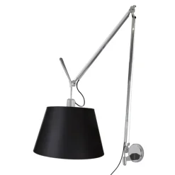 Artemide Tolomeo Mega Váglampe Sort Skárm 36cm med Lysdámper