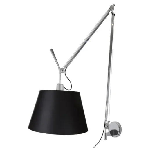 Artemide Tolomeo Mega Váglampe Sort Skárm 36cm med Lysdámper