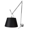 Artemide Tolomeo Mega Váglampe Sort Skárm 42cm med Lysdámper