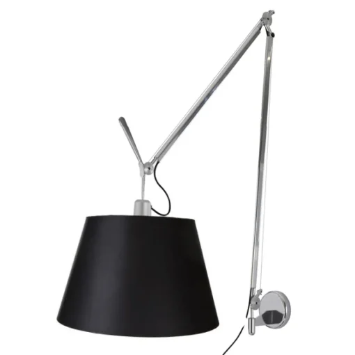 Artemide Tolomeo Mega Váglampe Sort Skárm 42cm med Lysdámper