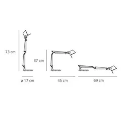 Artemide Tolomeo Micro Bordlampe Guld Limited Edition