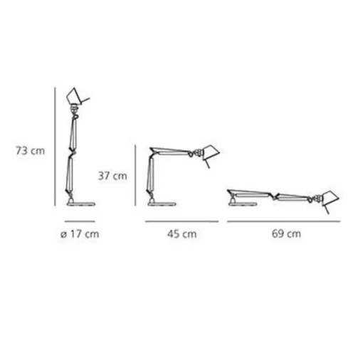 Artemide Tolomeo Micro Bordlampe Guld Limited Edition