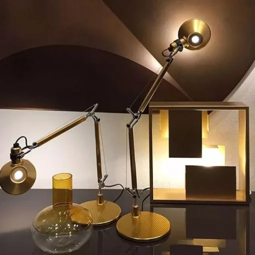 Artemide Tolomeo Micro Bordlampe Guld Limited Edition