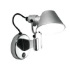 Artemide Tolomeo Micro Faretto Váglampe Med Afbryder Aluminium