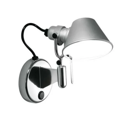 Artemide Tolomeo Micro Faretto Váglampe Med Afbryder Aluminium