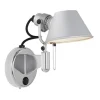 Artemide Tolomeo Micro Faretto LED Váglampe Dámpbar Med Afbryder 2700K Aluminium