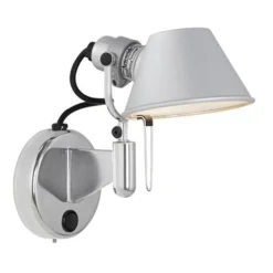 Artemide Tolomeo Micro Faretto LED Váglampe Dámpbar Med Afbryder 2700K Aluminium