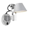 Artemide Tolomeo Micro Faretto LED Váglampe Dámpbar Med Afbryder 3000K Aluminium