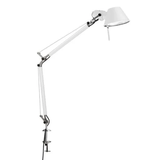 Artemide Tolomeo Mini Bordlampe Hvid med Klemme