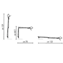 Artemide Tolomeo Reading BaseØ23 Aluminium