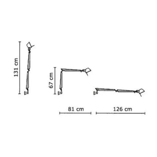 Artemide Tolomeo Váglampe Aluminium
