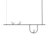 Artemide YANZI 1 Pendel Hvid/Børstet Messing/Sort