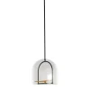 Artemide YANZI Pendel Diff. Gennemsigtig/Hvid/Børstet Messing/Sort