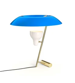 Astep Model 548 Bordlampe Messing/Blå
