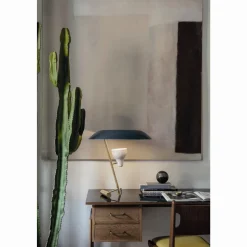 Astep Model 548 Bordlampe Messing/Blå