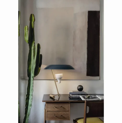 Astep Model 548 Bordlampe Messing/Blå