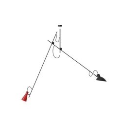Astep VV Cinquanta Loftlampe Suspension Sort/Rød