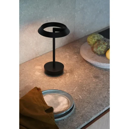 Astro Halo Transportabel Bordlampe Mat Sort