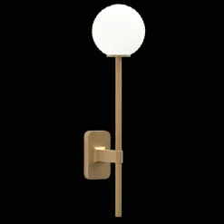 Astro Tacoma Single Grande Váglampe Antik Messing & Rillet Skárm Opal