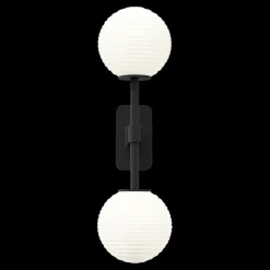 Astro Tacoma Twin Váglampe Mat Sort & Rillet Skárm Opal
