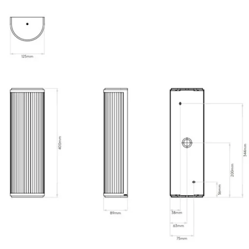 Astro Versailles 370 Badevárelseslampe LED Krom