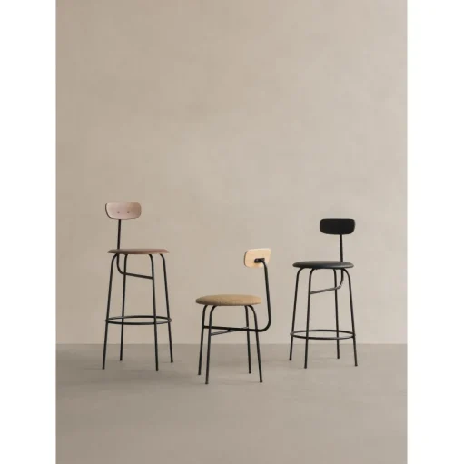 Audo Afteroom Barstol H91 Sort Malet Aksetrá