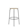 Audo Afteroom Barstol H72 Sort/Natural Eg