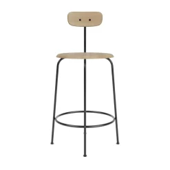 Audo Afteroom Barstol H91 Sort/Natural Eg