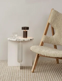 Audo Androgyne Rundt Sofabord Ivory