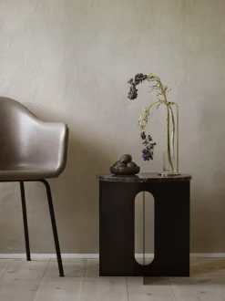 Audo Androgyne Rundt Sofabord Sort Stål