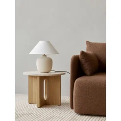 Audo Androgyne Rundt Sofabord Natur Eg/ Kunis Breccia