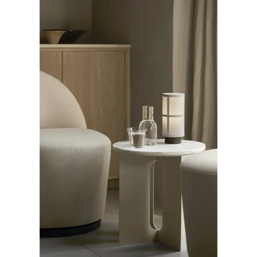 Audo Androgyne Rundt Sofabord Natur Eg/ Kunis Breccia
