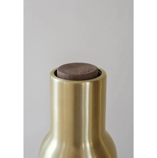 Audo Bottle Grinder Sát af 2 Børstet Messing/Valnød