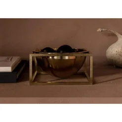 Audo Bowl Centerpiece Skål Stor Guldbelagt