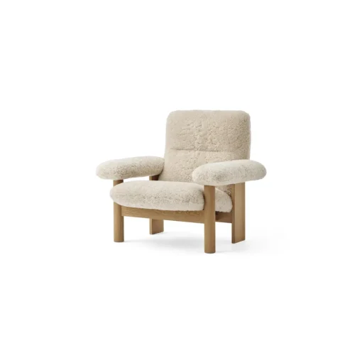 Audo Brasilia Lánestol Natural Eg/Sheepskin Curly