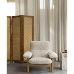 Audo Brasilia Lánestol Natural Eg/Sheepskin Curly