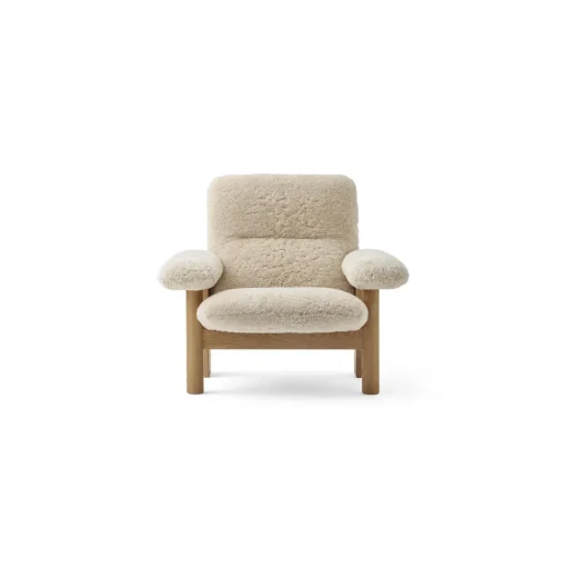 Audo Brasilia Lánestol Natural Eg/Sheepskin Curly