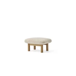 Audo Brasilia Skammel Natural Eg/Sheepskin Curly