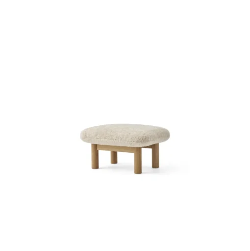 Audo Brasilia Skammel Natural Eg/Sheepskin Curly