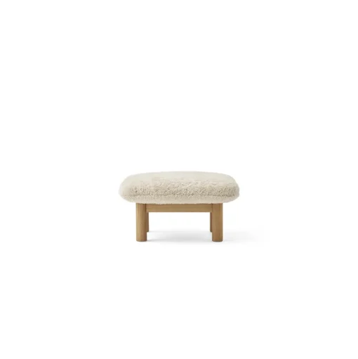 Audo Brasilia Skammel Natural Eg/Sheepskin Curly