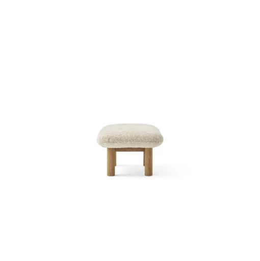 Audo Brasilia Skammel Natural Eg/Sheepskin Curly
