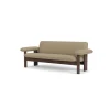 Audo Brasilia Sofa 2-Personers Mørkbejdset Eg/Audo Bouclé