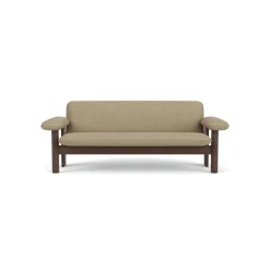 Audo Brasilia Sofa 2-Personers Mørkbejdset Eg/Audo Bouclé