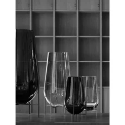 Audo Echasse Vase Lille Amber/ Bronzeret Messing