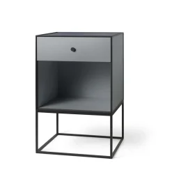 Audo Frame 49 Sidebord Med 1 Skuffe Mørkegrå