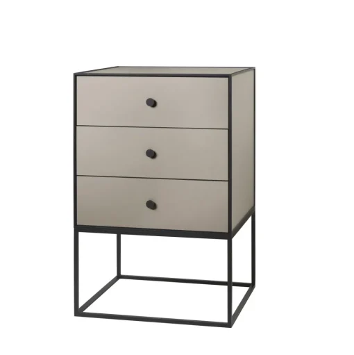 Audo Frame 49 Sidebord Med 3 Skuffer Sand